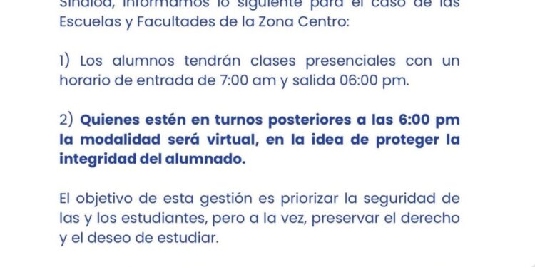 UAS ajusta horarios tras asesinato de estudiante; alumnos llaman a paro y exigen mayor seguridad