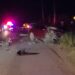 Muere adulto mayor tras chocar en motocicleta contra automóvil en la carretera vieja a Navolato
