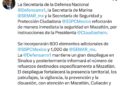 Autoridades federales refuerzan el despliegue de seguridad en Sinalo con más de mil 800 elementos
