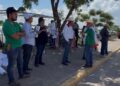 Productores se manifiestan durante visita presidencial y exigen solución a apoyos pendientes