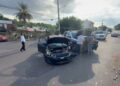 Tres personas resultan lesionadas en choque entre patrulla y automóvil en Las Cañadas