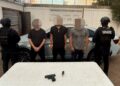 El Grupo Interinstitucional detiene a tres masculinos; iban en vehículo robado y llevaban un arma