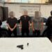 El Grupo Interinstitucional detiene a tres masculinos; iban en vehículo robado y llevaban un arma