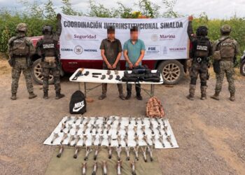 Tras agresión, el Grupo Interinstitucional detiene a 3 civiles armados en San Ignacio; les aseguran armas, artefactos explosivos y una camioneta
