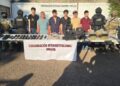 Denuncia anónima al 089, deriva en la detención de 6 civiles armados, uno es menor de edad, y con presunta droga en Culiacán 