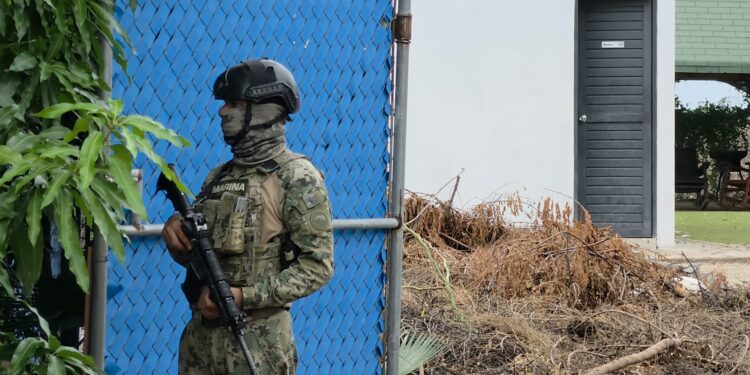 Operativo de fuerzas federales y estatales se mantiene en un campestre de Aguaruto