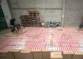 FGR lleva a proceso a tres personas luego de desmantelar centro clandestino de producción y distribución de cigarros apócrifos en Huixquilucan