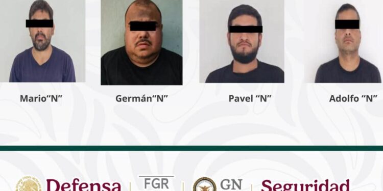Capturan a 4 miembros del Cártel de Sinaloa; les aseguraron armas y drogas
