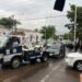 Abandonan Toyota con fusiles y ponchallantas tras persecución en el Centro de Culiacán