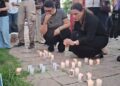 “¡No las olvidamos!”: entre lágrimas y veladoras, reinstalan memorial de víctimas de feminicidio en Culiacán
