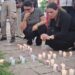 “¡No las olvidamos!”: entre lágrimas y veladoras, reinstalan memorial de víctimas de feminicidio en Culiacán