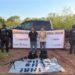 En Mocorito, el Grupo Interinstitucional detuvo a dos civiles que viajaban en camioneta robada; les aseguraron un barret calibre .50