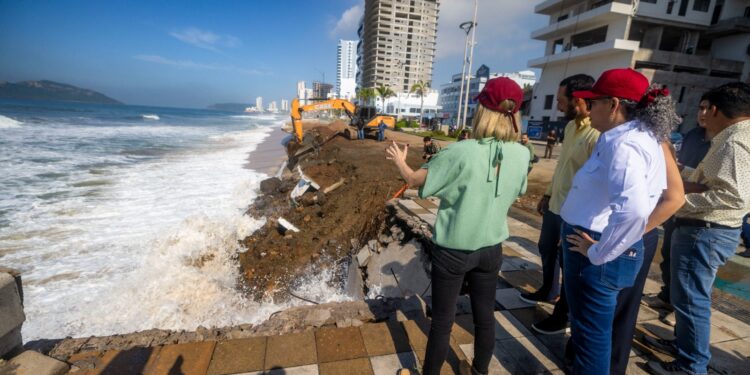 Se dará prioridad a rehabilitación del Malecón de Mazatlán, dice Gobernadora Graciela Domínguez