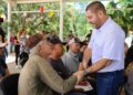 José Paz López anuncia nuevo programa social municipal para la temporada invernal; el alcalde de Badiraguato inaugura obra pública en Santiago de los Caballeros
