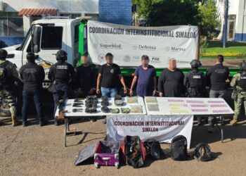 Cuatro civiles armados fueron detenidos en Culiacán