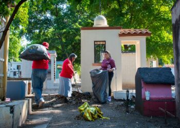 Registra Ayuntamiento de Culiacán 80 por ciento de avance en la limpieza y el mantenimiento de panteones municipales