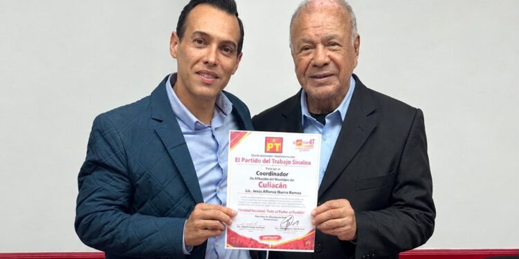 Jesús Ibarra Ramos recibe cargo en el PT para coordinar afiliaciones en Culiacán; también busca coordinación municipal de Morena
