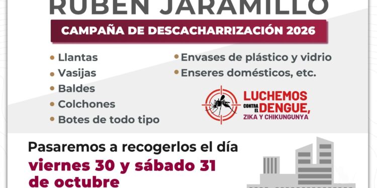 Invita Ayuntamiento de Culiacán a jornada de descacharrización en la colonia Rubén Jaramillo