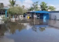 El agua no se va del CETMAR 13; comunidad escolar pide apoyo para recuperar el plantel